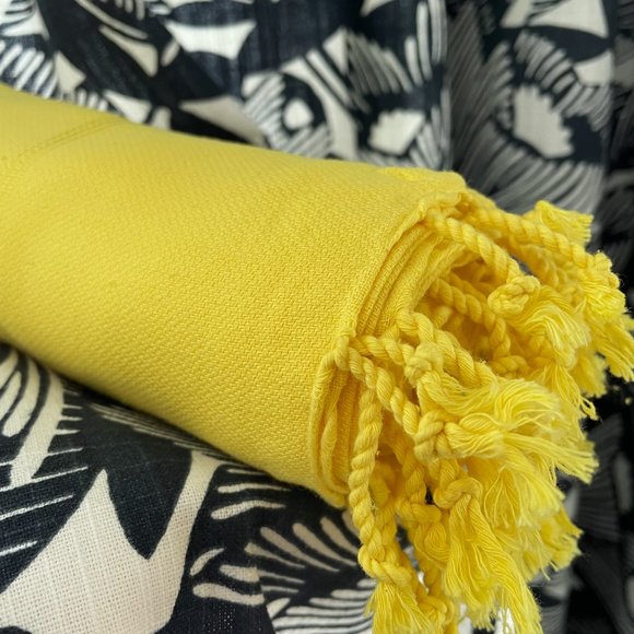 Sand Free Yellow 100% Turkish Cotton Beach Bath Towel - Citizens of the Beach - Picture 1 of 2
